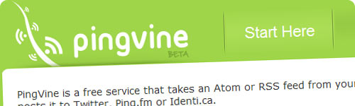 PingVine, envia tweets cada vez que publiques una entrada en tu blog