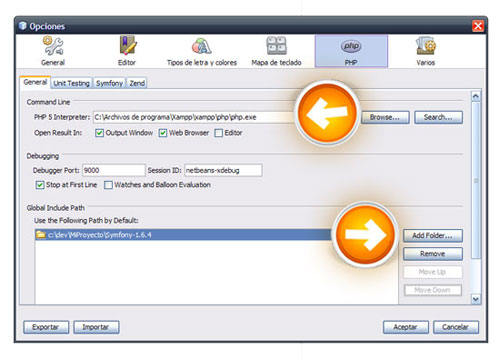 Cómo configurar un proyecto en Symfony con Netbeans 6.9 Cómo configurar un proyecto en Symfony con Netbeans 6.9