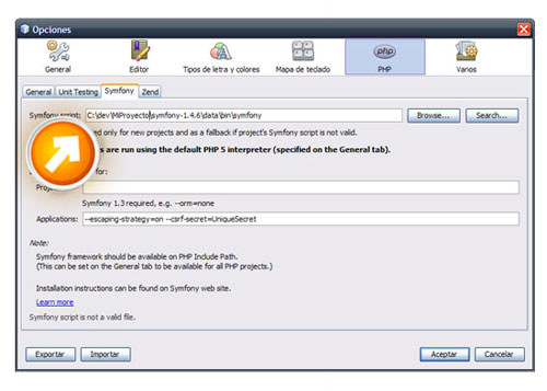 Cómo configurar un proyecto en Symfony con Netbeans 6.9 Cómo configurar un proyecto en Symfony con Netbeans 6.9