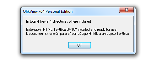 Extension de TextBox que muestra código HTML en QlikView 10